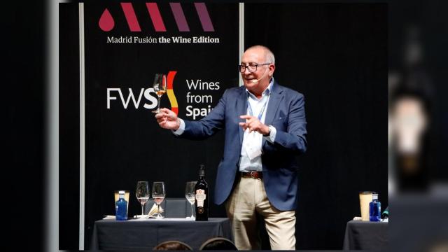 Antonio Flores durante la cata en Madrid Fusión