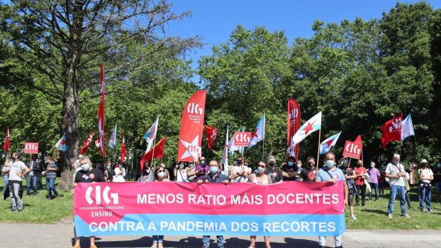 Protesta ante la Xunta.