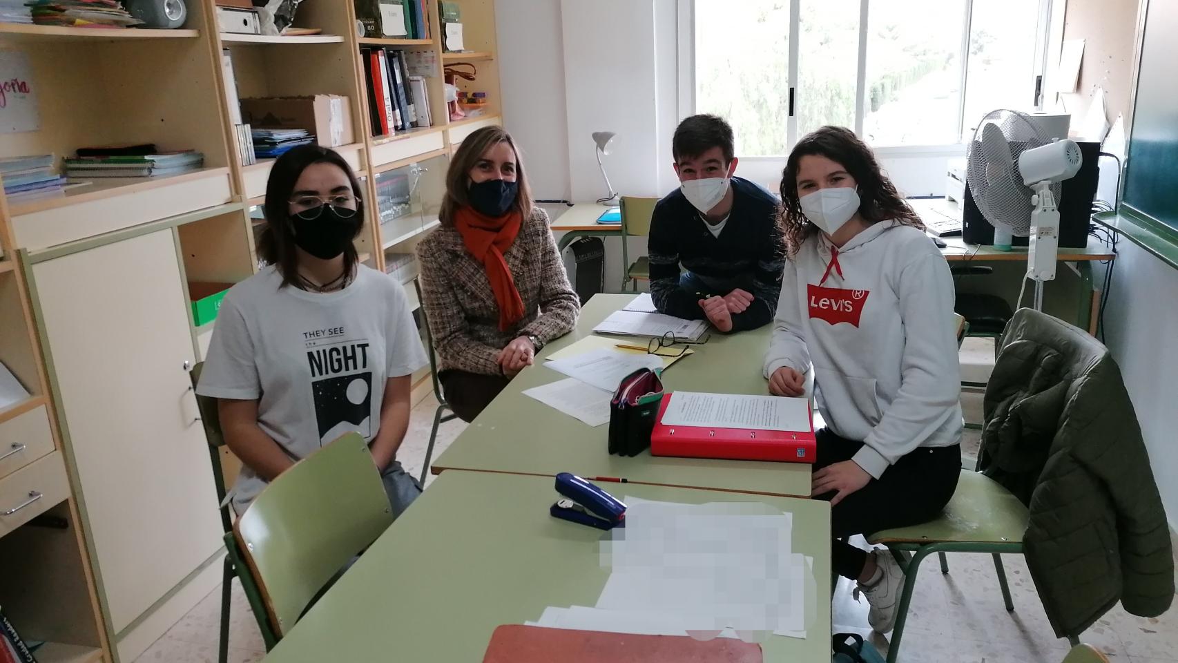 Alumnos del IES Cabo de la Huerta que forman parte del proyecto Heritapp