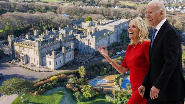El castillo de Tregenna, el hotel de lujo  donde se aloja Joe Biden en Inglaterra
