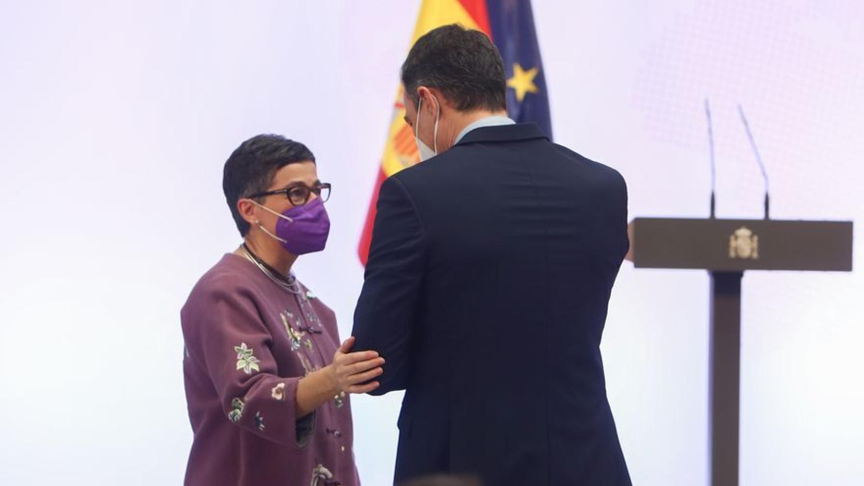 González Laya y Pedro Sánchez, en una foto de archivo.