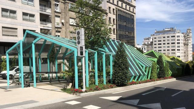 Proyecto Vigo Vertical en la calle Gran Vía de Vigo.