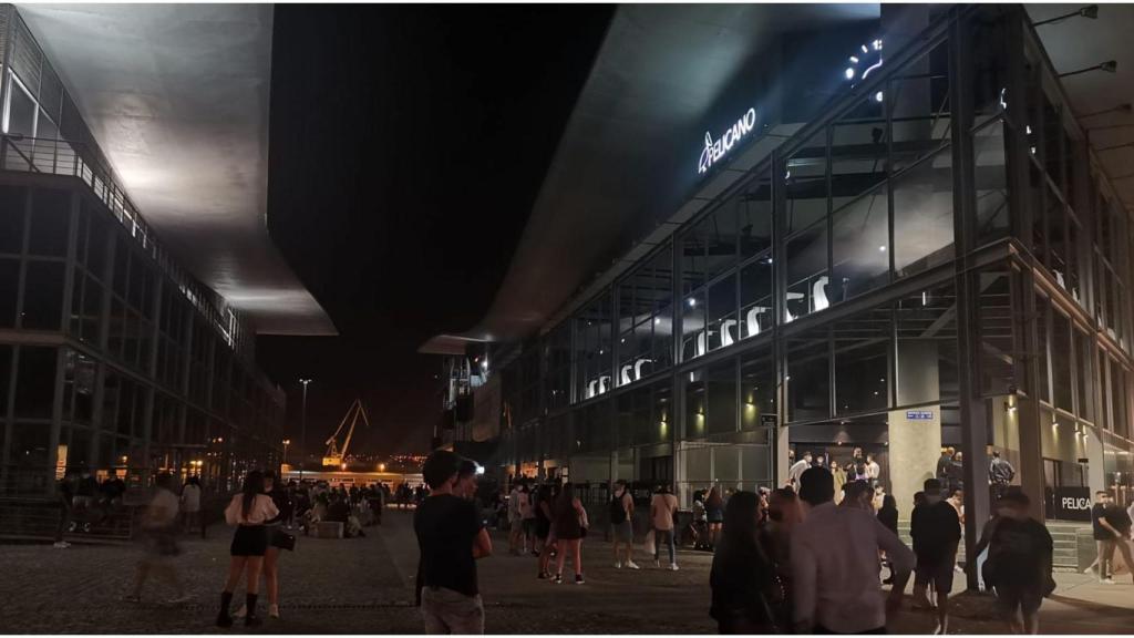 Una zona de ocio nocturno.