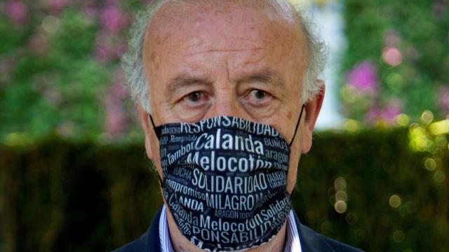 Vicente del Bosque, durante la presentación de 'Xuntos, Saborea Galicia'