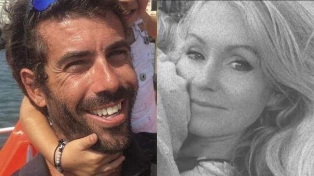 Tomás Gimeno y su expareja y madre de sus hijas, Beatriz Zimmermann.