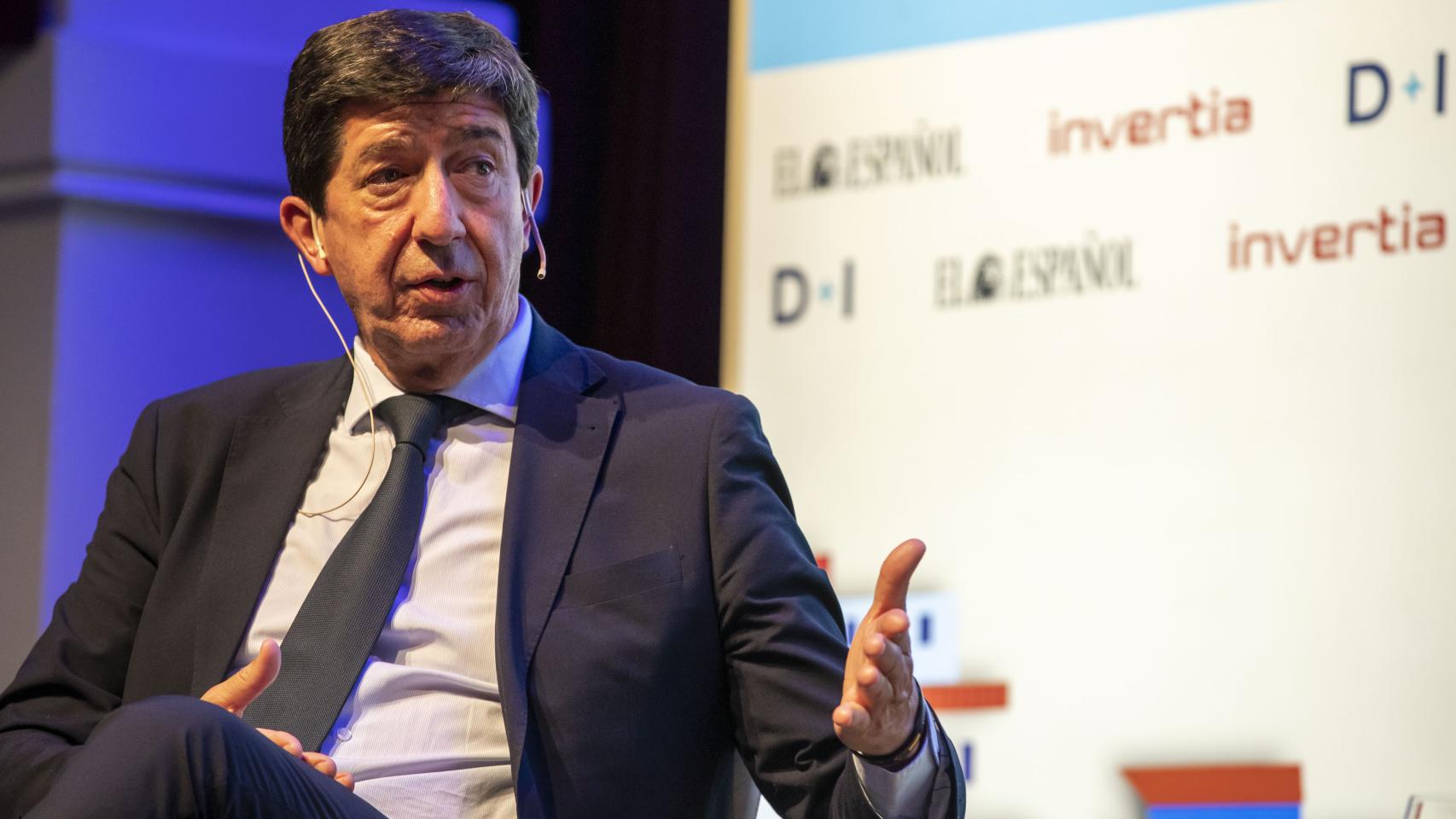 El vicepresidente de la Junta de Andalucía y consejero de Turismo, Juan Marín, en el l Foro Económico Español 'La Andalucía pos-Covid' .