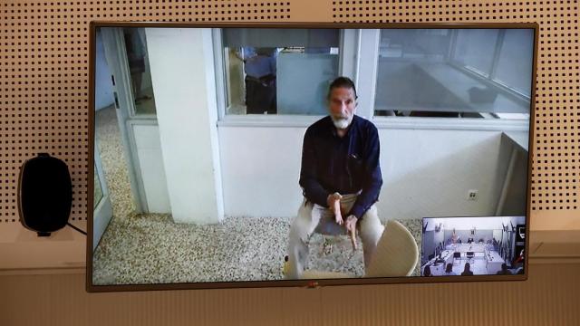 John McAfee, durante la videoconferencia en la que intervino ante la Audiencia Nacional./