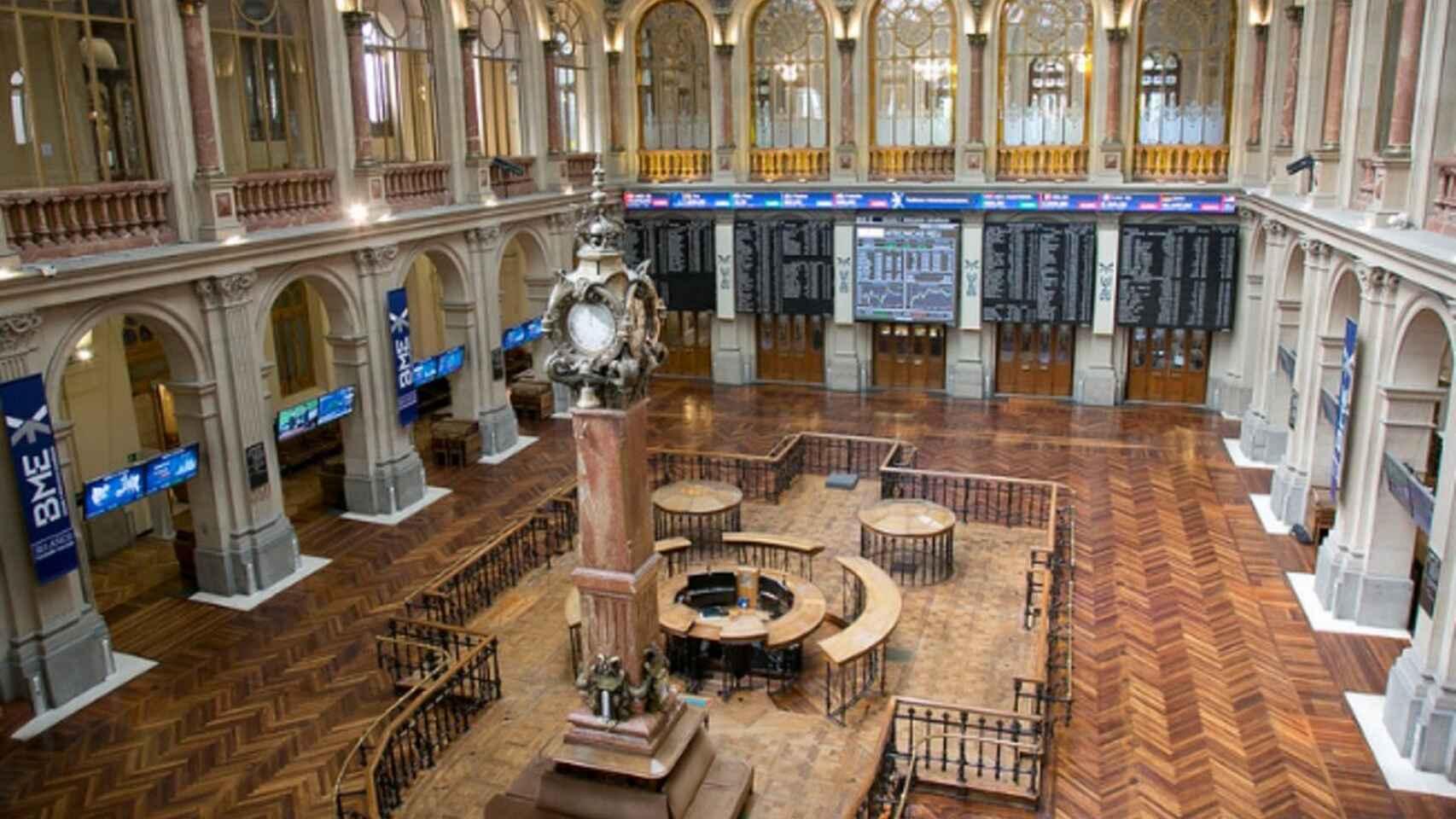 Parqué de la Bolsa de Madrid.