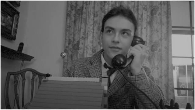 Alumno interpretando a Rodolfo Ucha.