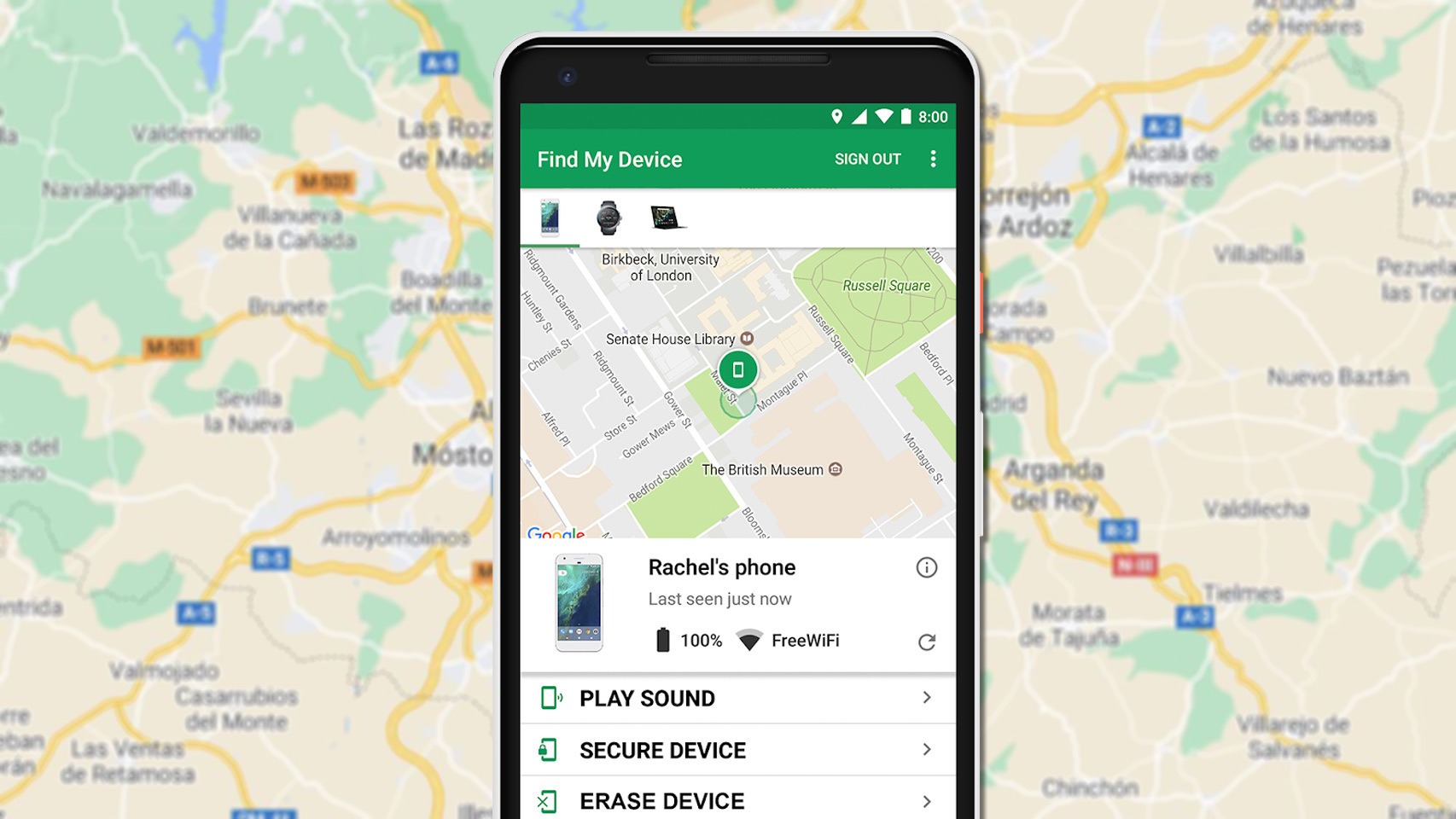 Los móviles Android tendrían su versión de 'Busca mi iPhone' de Apple para dispositivos perdidos
