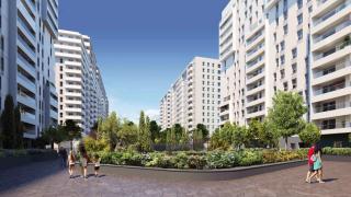 Figuración de Turianova, el nuevo barrio que AQ Acentor construye en Valencia. EE