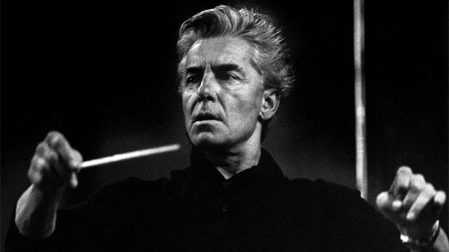 Herbert von Karajan en un concierto en Brasil en 1972