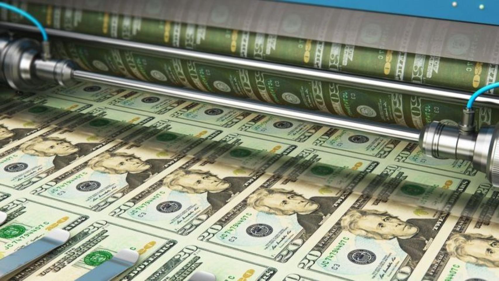 Impresión de dólares.