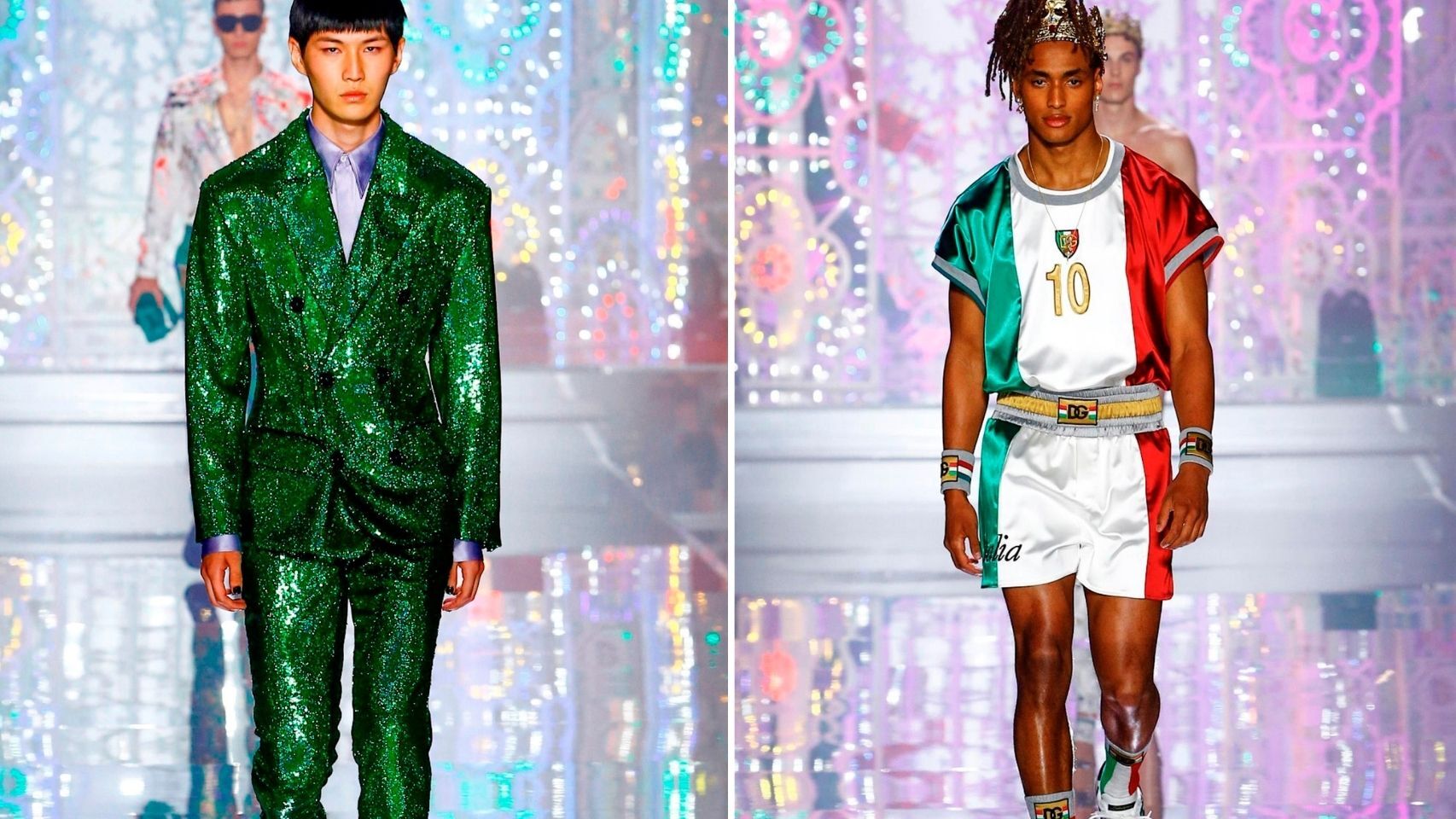 Dolce & Gabbana deslumbra en Milán con un desfile lleno de color.