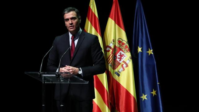 Pedro Sánchez, durante su anuncio de los indultos a los líderes del procés.