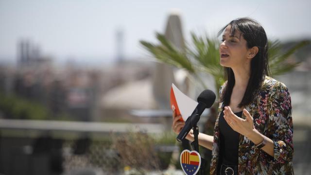 La líder de Cs, Inés Arrimadas, interviene tras la reunión del Comité Ejecutivo en Barcelona.