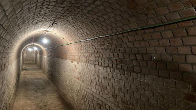 Interior del búnker del parque madrileño.
