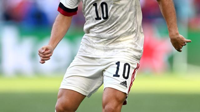 Eden Hazard, en un partido de la selección de Bélgica en la Eurocopa 2020