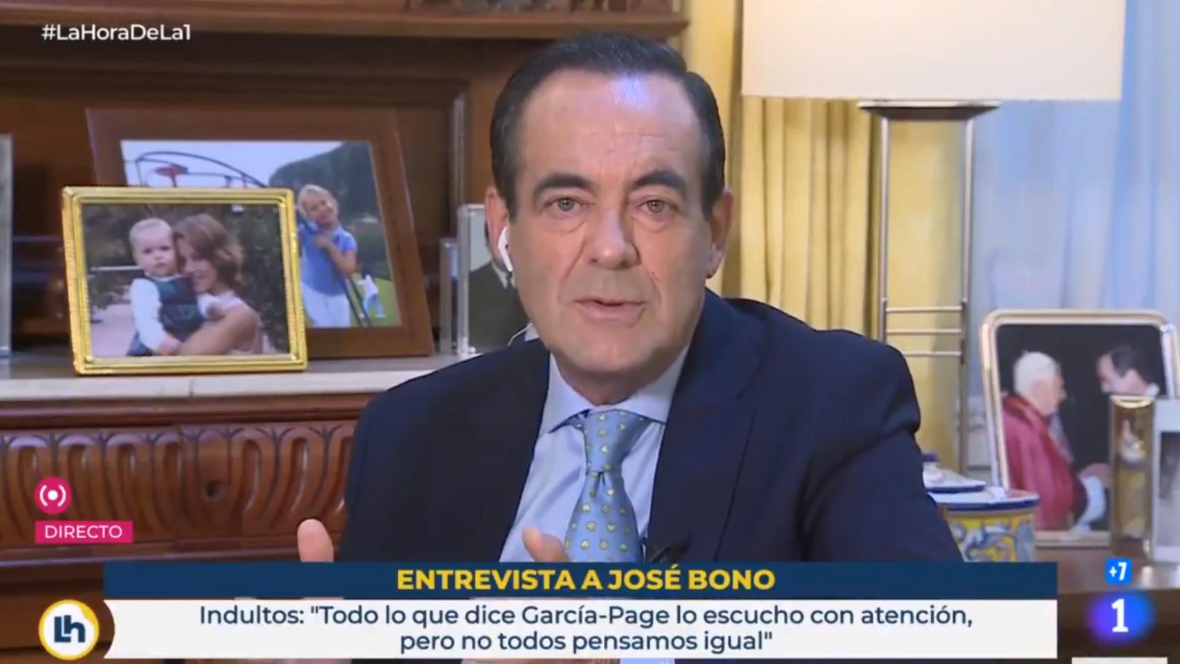 José Bono, exministro de Defensa, en TVE.