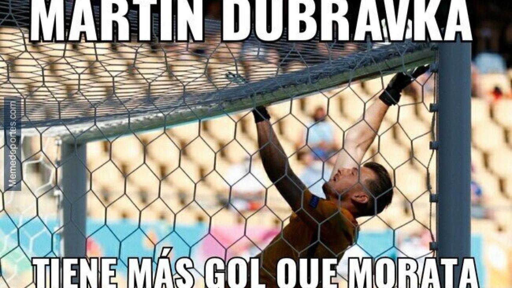 Meme del Eslovaquia - España de la Eurocopa 2020