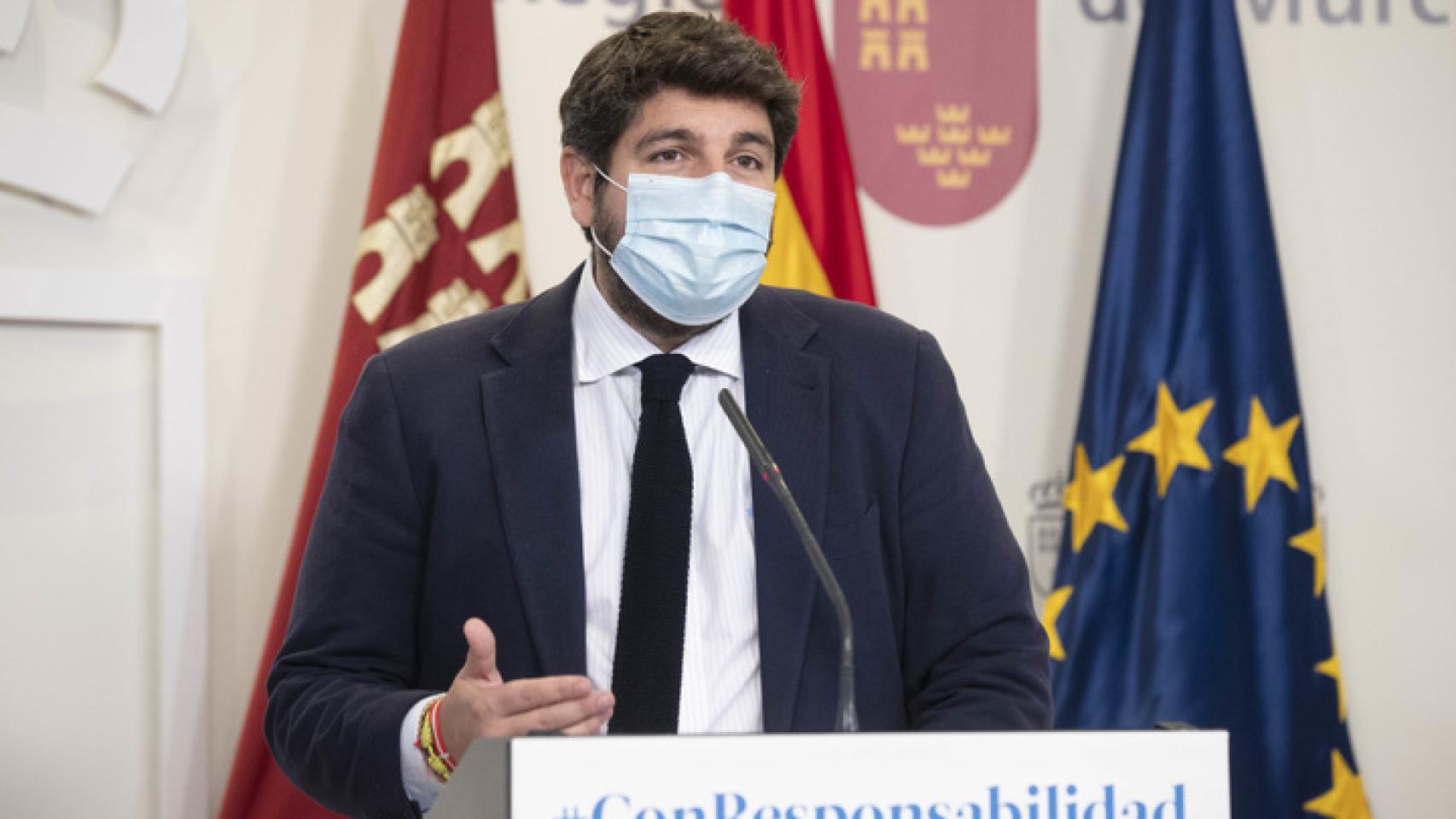Fernando López Miras, presidente de la Comunidad de Murcia