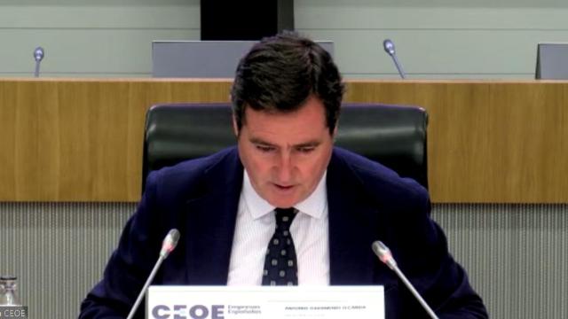 El presidente de la CEOE, Antonio Garamendi.