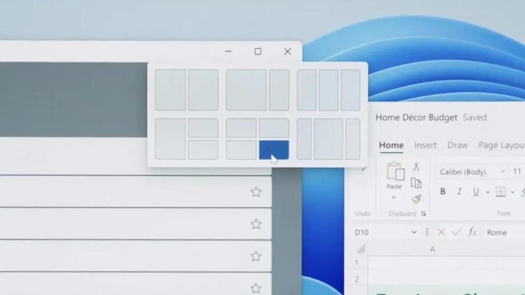 Layouts de Windows 11.