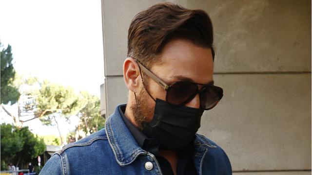 Antonio David Flores, destrozado, en el último adiós a Mila Ximénez.