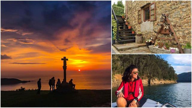 María regenta una casa rural en Cedeira.