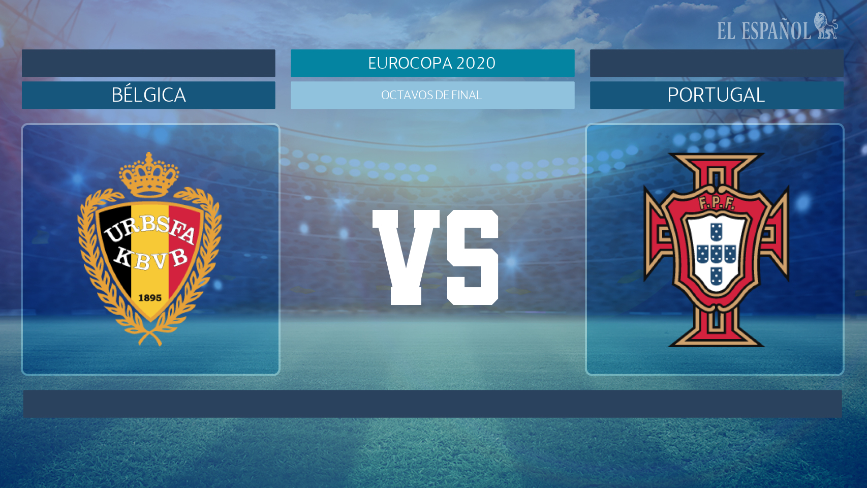 Horario internacional y dónde ver el Bélgica - Portugal
