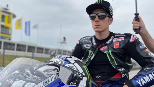 Maverick Viñales antes de una carrera