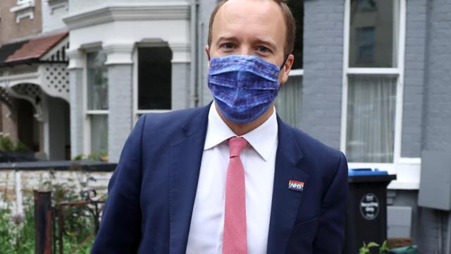 El ministro de Sanidad británico, Matt Hancock.
