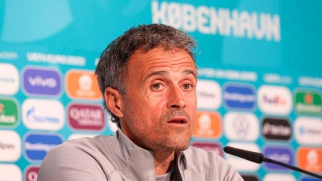 Luis Enrique, en rueda de prensa