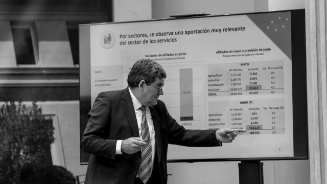 El ministro de Inclusión; Seguridad Social y Migraciones.