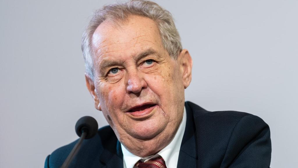 Milos Zeman, expresidente de la República Checa.