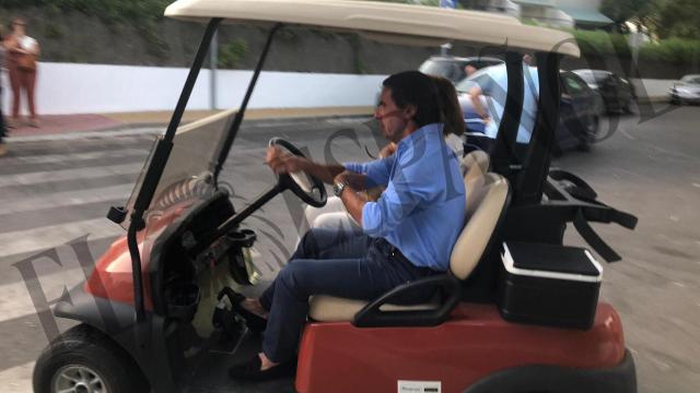 José María Aznar y Ana Botella en Marbella.