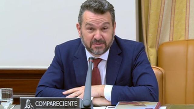 El presidente de la CNMV, Rodrigo Buenaventura, en su comparecencia en el Congreso.