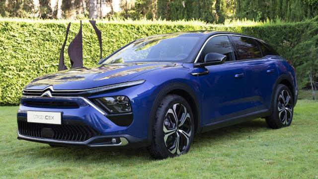 Unidad del nuevo Citroën C5 X presentada en Madrid.