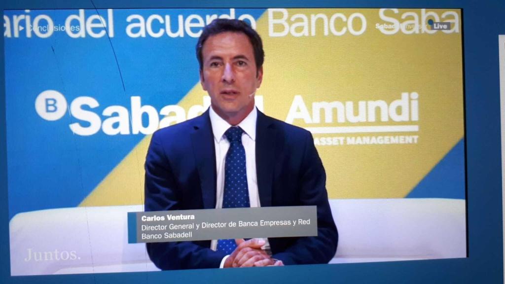 Carlos Ventura, director general de Banco Sabadell, durante el evento.