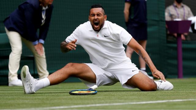 Nick Kyrgios, en Wimbledon 2021