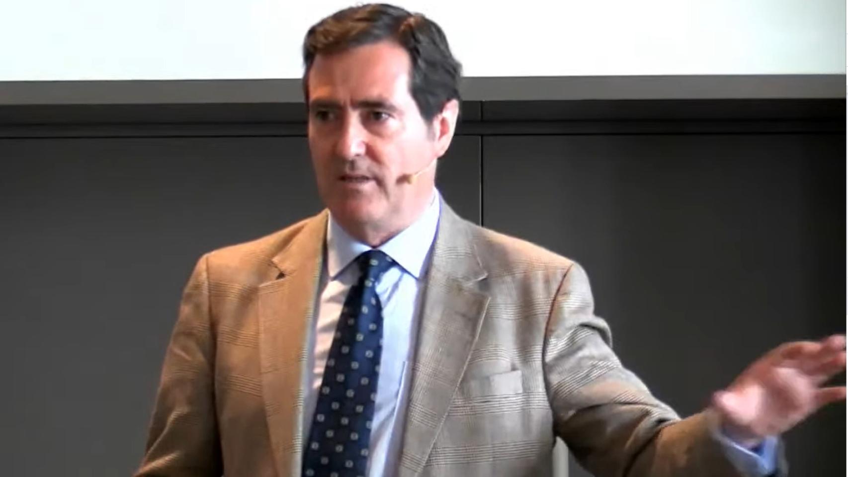 El presidente de la CEOE, Antonio Garamendi