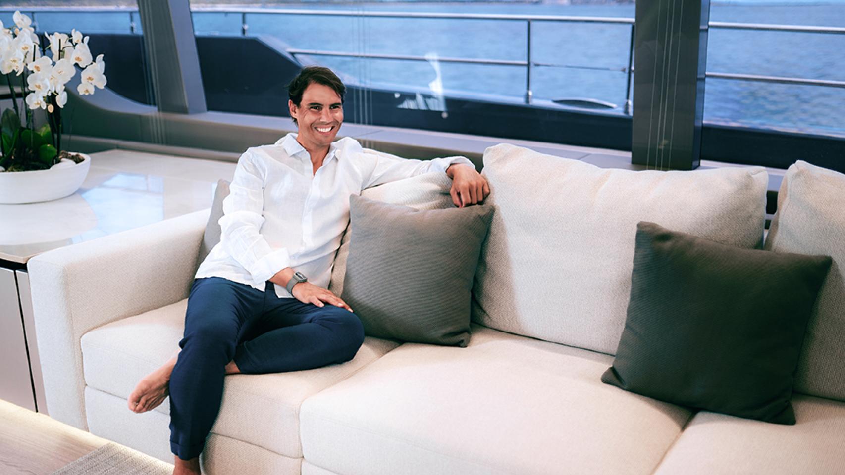 Rafa Nadal en el salón del Great White