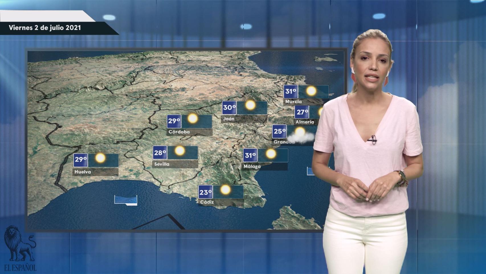 El tiempo para el viernes 2 de julio
