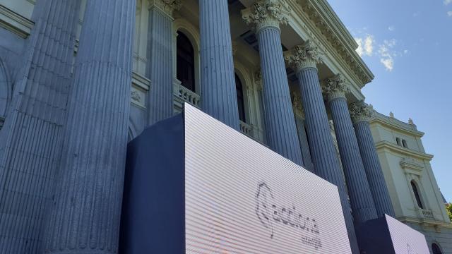 La Bolsa de Madrid el día del estreno como cotizada de Acciona Energía.