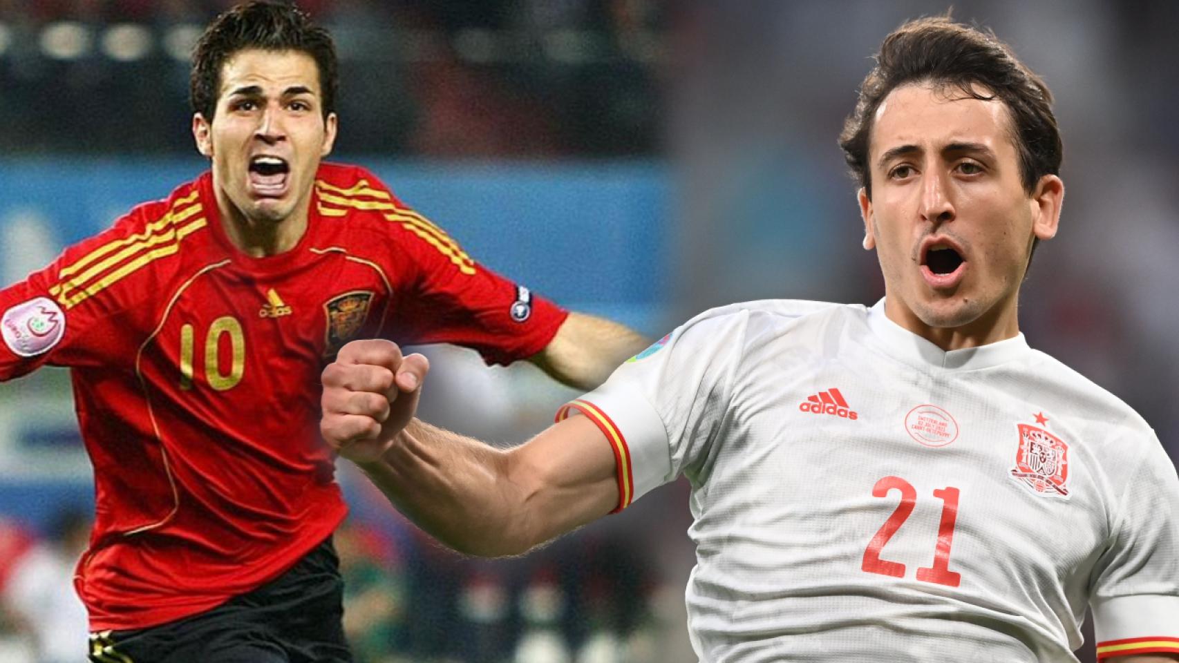 Cesc Fàbregas y Mikel Oyarzabal, en un fotomontaje