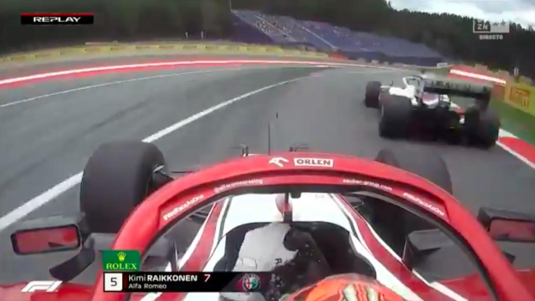 Raikkonen esquiva a Mazepin