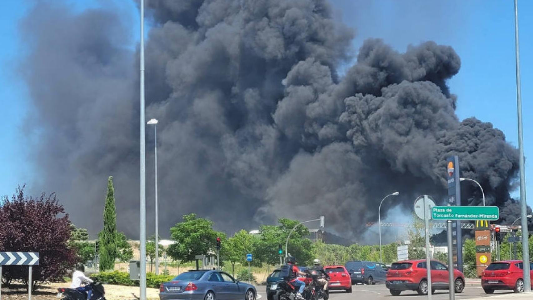Incendio en Mirasierra.