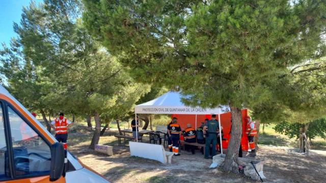 El Puesto de Mando Avanzado que coordinó la búsqueda del desaparecido