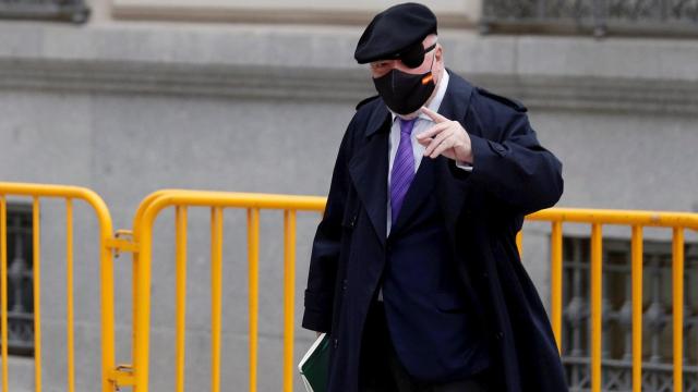 Villarejo , en una comparecencia en la Audiencia Nacional el pasado marzo./