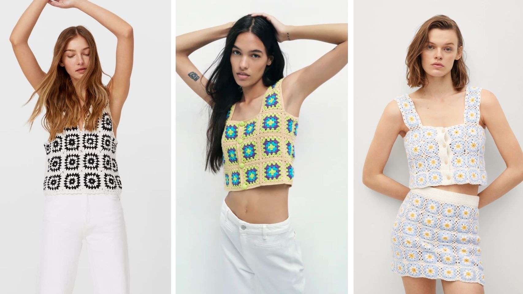 Croché, el punto se convierte en el acompañante perfecto para tus ‘looks’.